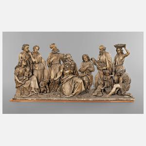 Große geschnitzte Figurengruppe Josef Beyrer