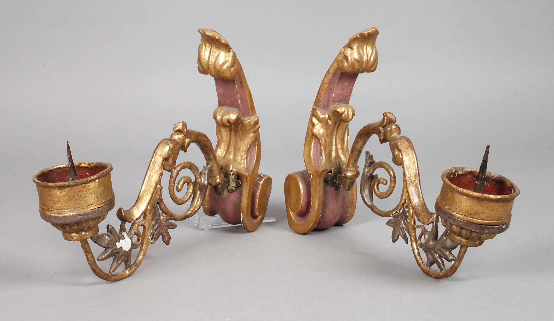 Paar Wandkerzenleuchter