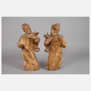 Paar barocke Leuchterengel