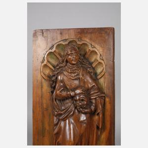 Paar frühbarocke Reliefschnitzereien