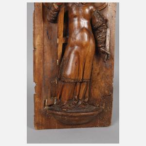 Paar frühbarocke Reliefschnitzereien