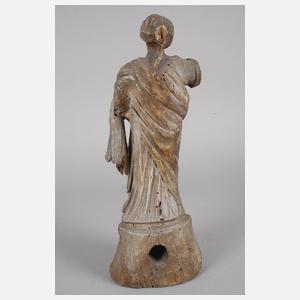 Geschnitzte Heiligenplastik