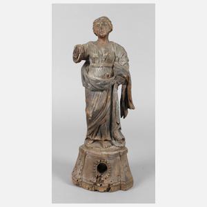 Geschnitzte Heiligenplastik