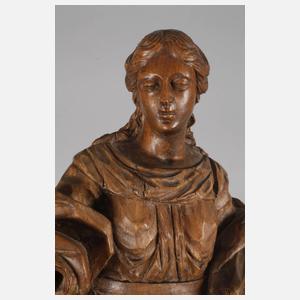 Geschnitzte Heiligenfigur