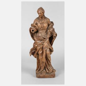 Geschnitzte Heiligenfigur