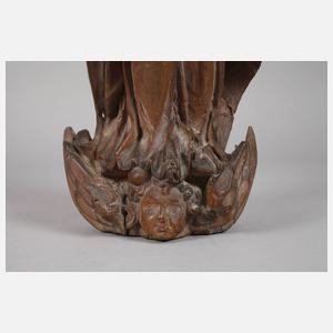 Geschnitzte Madonnenplastik