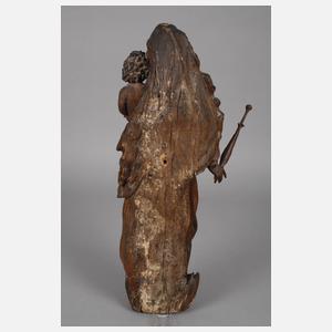 Geschnitzte Madonnenplastik