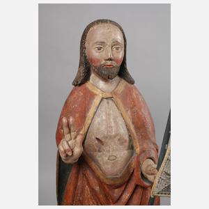 Geschnitzte Heiligenfigur