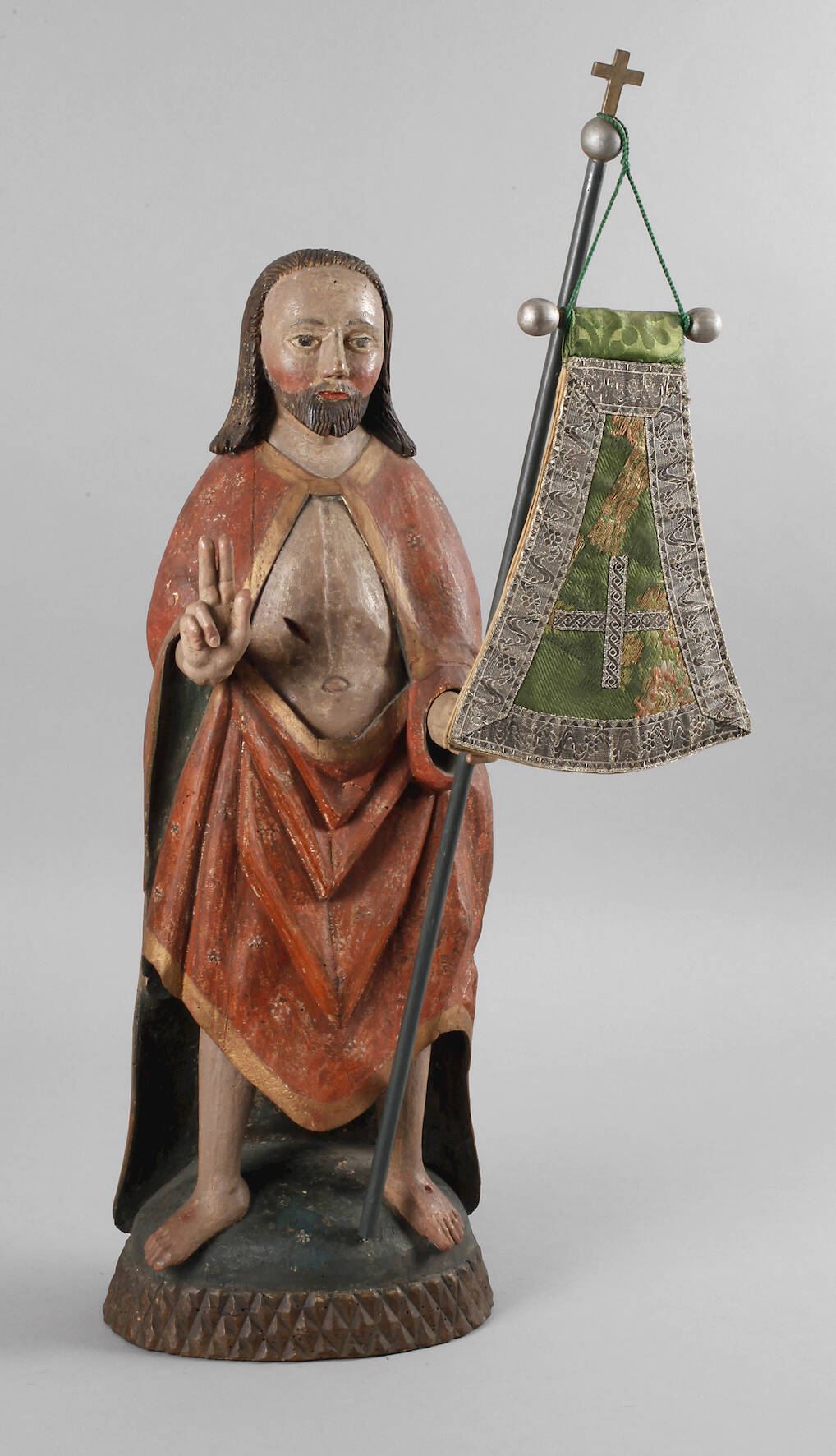 Geschnitzte Heiligenfigur