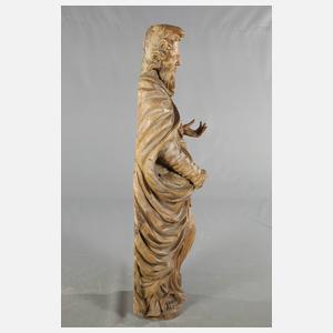 Große geschnitzte Heiligenfigur