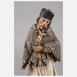 Geschnitzte Heiligenplastik