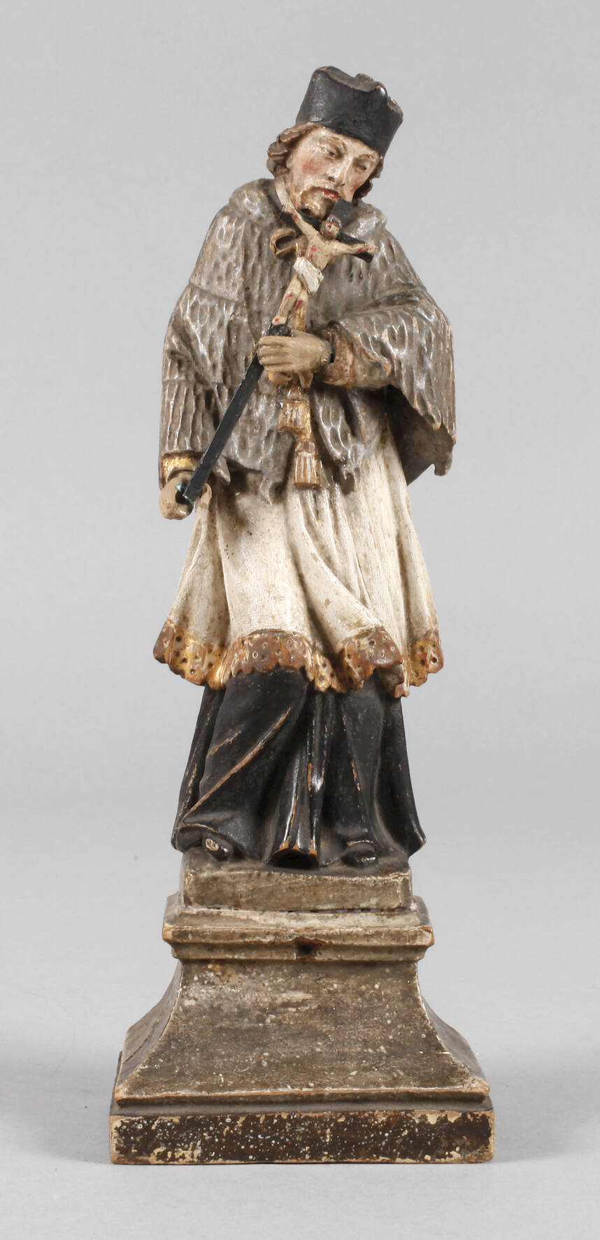 Geschnitzte Heiligenplastik