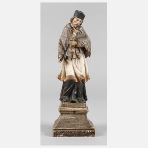 Geschnitzte Heiligenplastik