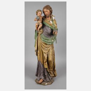 Geschnitzte Heiligenplastik