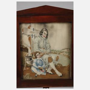 Kleiner Stellschirm Biedermeier