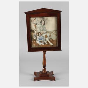 Kleiner Stellschirm Biedermeier