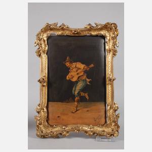 Paar Intarsienbilder