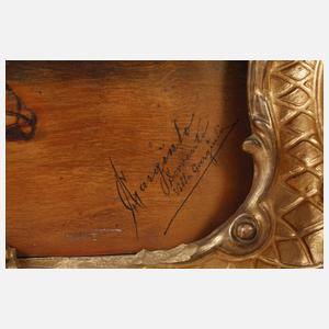 Paar Intarsienbilder