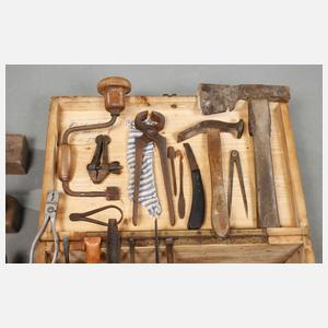 Konvolut historische Werkzeuge