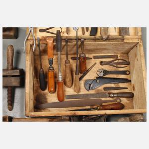 Konvolut historische Werkzeuge