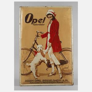 Seltenes Werbeschild Opel Fahrräder