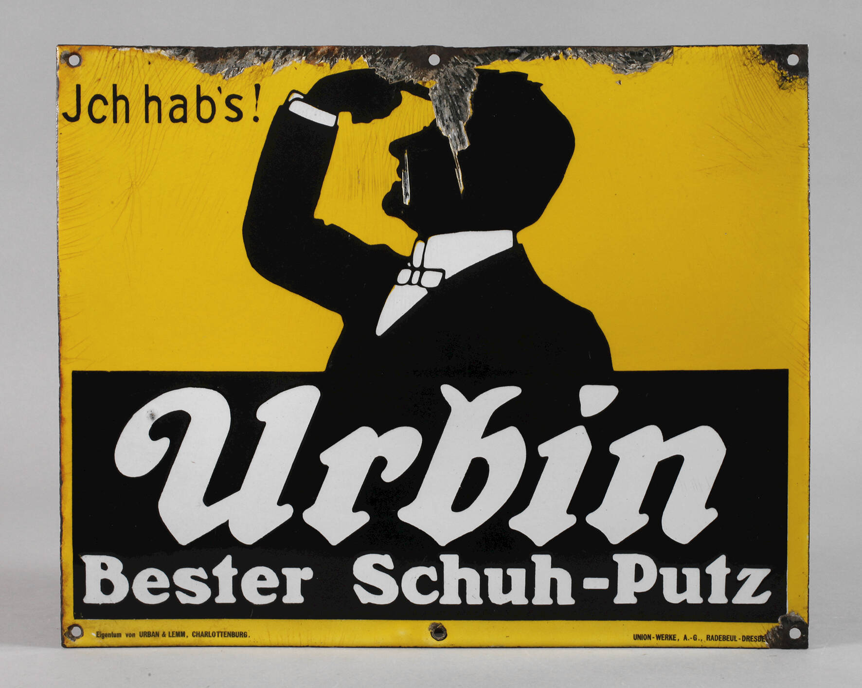 Blechschild Urbin