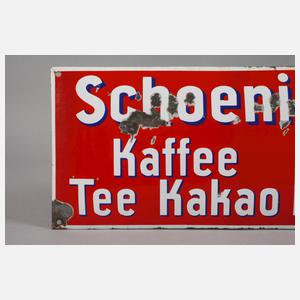 Blechschild Schoening