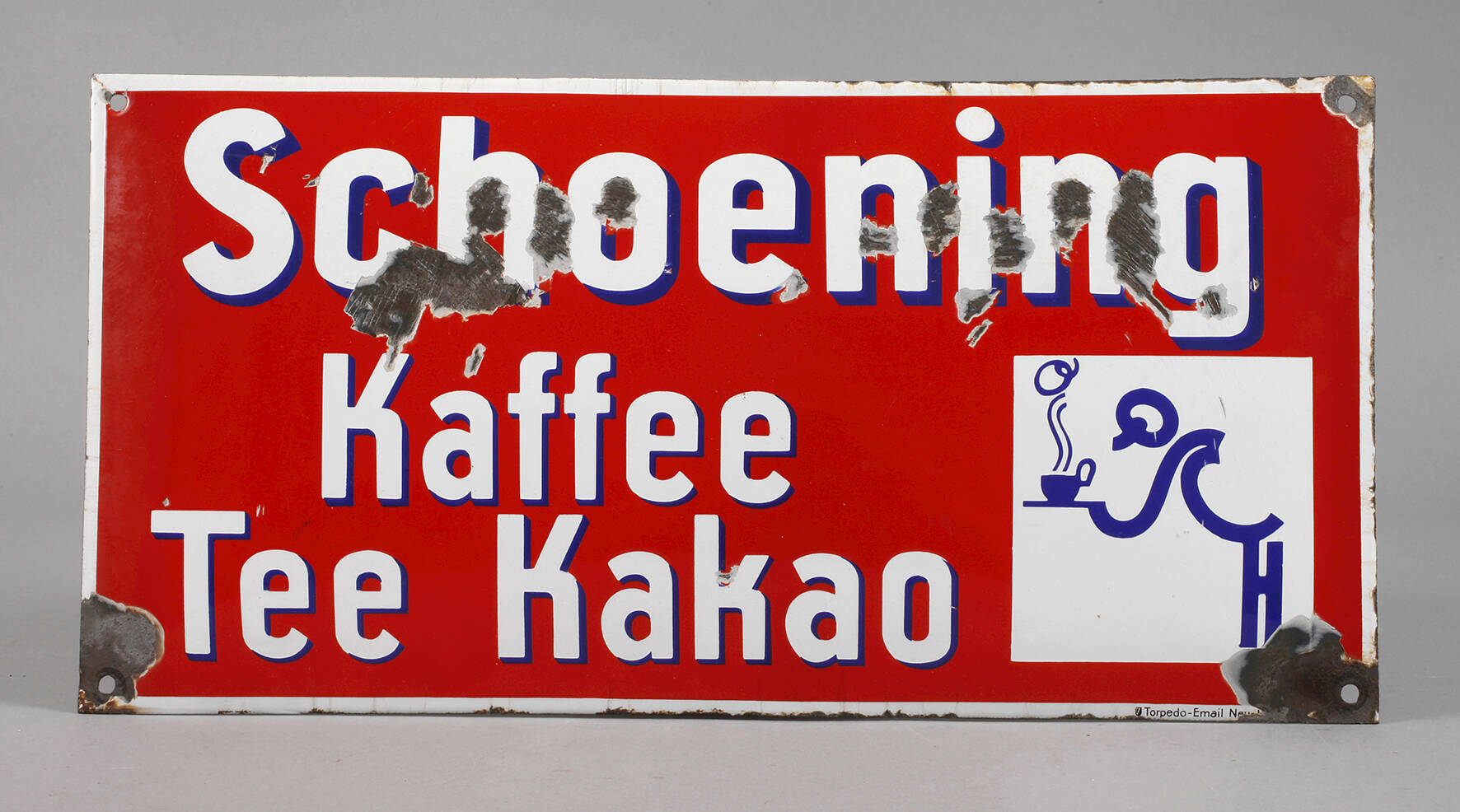 Blechschild Schoening