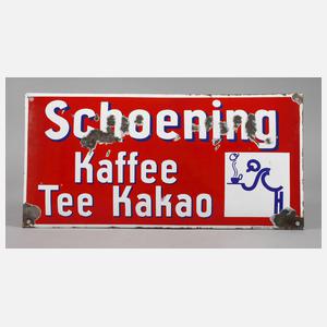 Blechschild Schoening