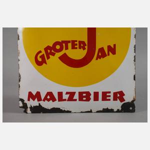 Blechschild Groterjan Malzbier