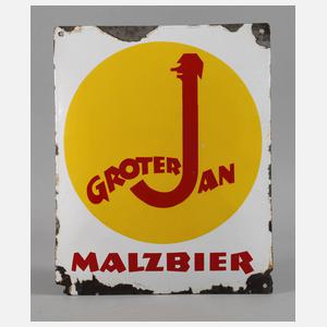 Blechschild Groterjan Malzbier