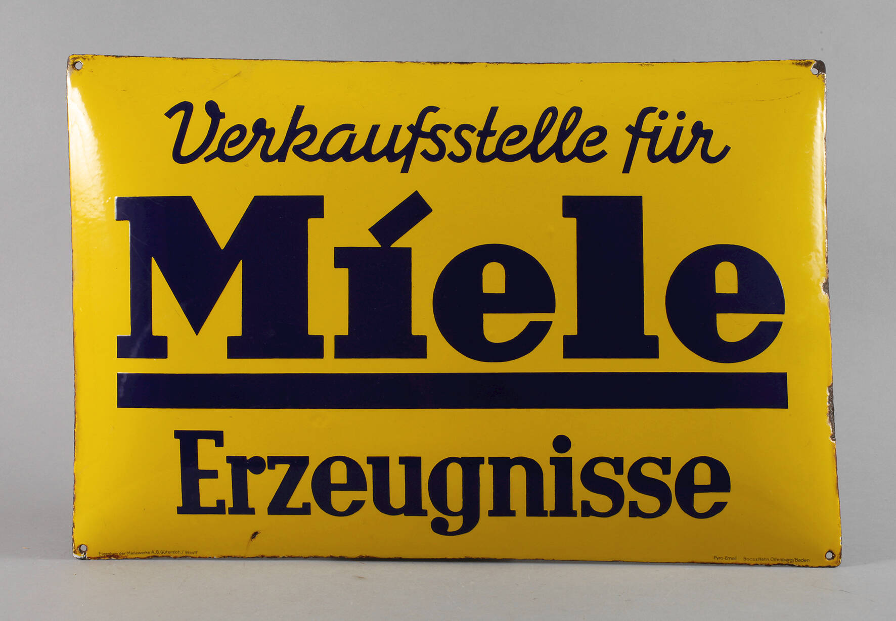Blechschild Miele