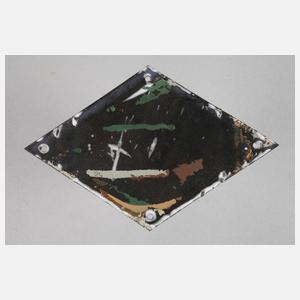 Kleine Emailplakette