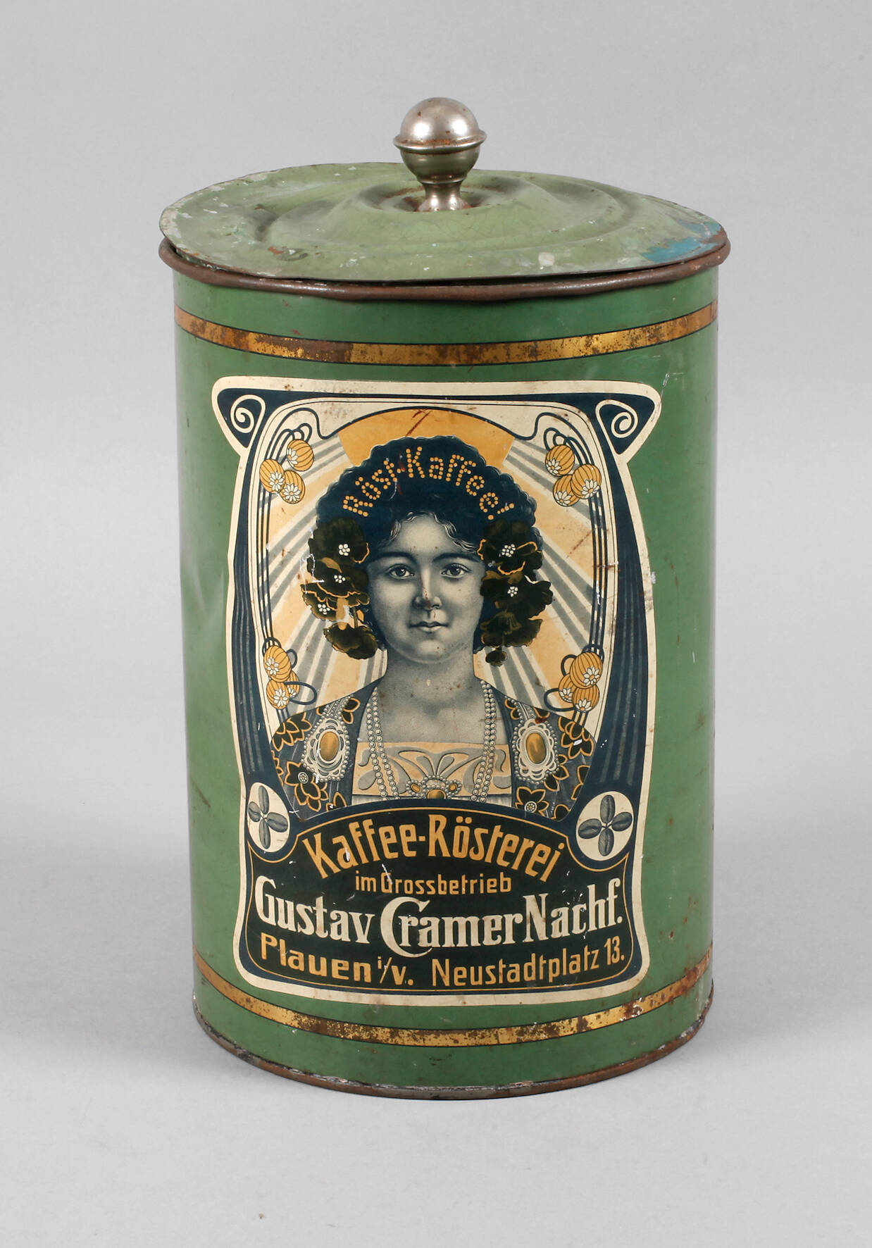 Blechdose Gustav Cramer Plauen