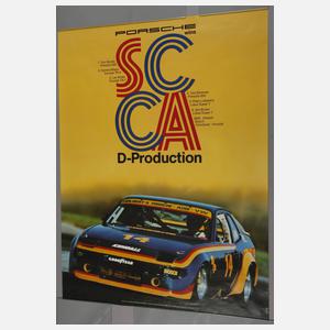 Drei Rennsportplakate Porsche