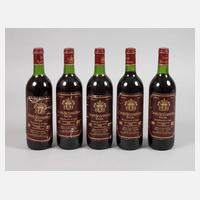Fünf Flaschen Rotwein111