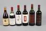 Sechs Flaschen Rotwein