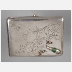 Russland Zigarettenetui Silber