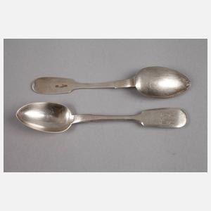 Silber sechs russische Kaffeelöffel