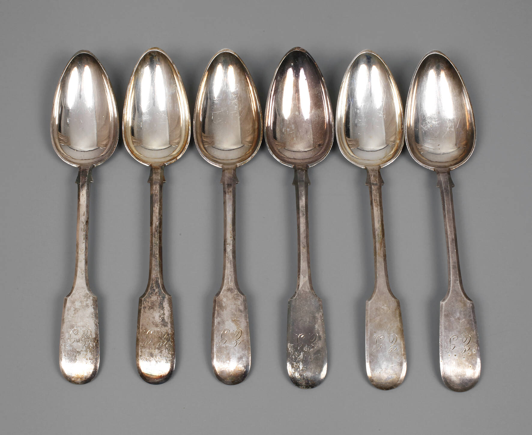 Silber sechs Speiselöffel Riga