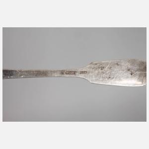 Russland sechs Kaffeelöffel Silber