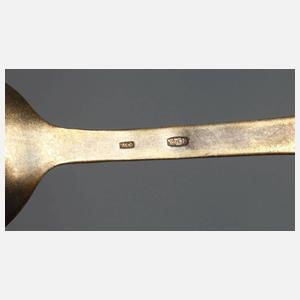 Russland sechs Kaffeelöffel Silber