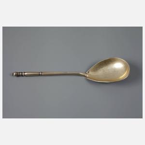 Russischer Silberlöffel mit Email