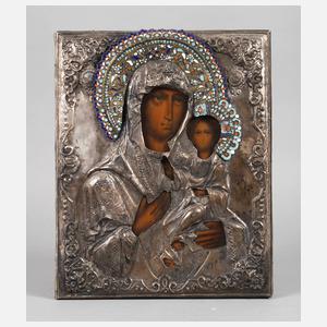 Marienikone im Oklad