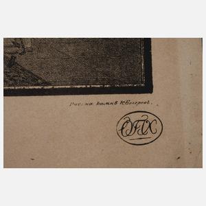 Karl Petrovich Beggrov, "Blick auf den Bogen des Generalstabs"