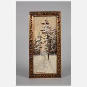 N. Obolenskyi, Winterliche Waldlandschaft