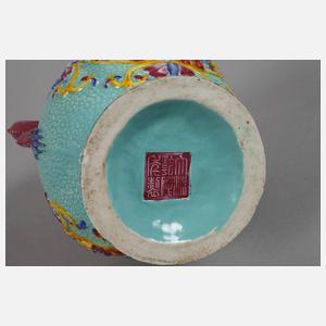 Paar Doppelkürbisvasen