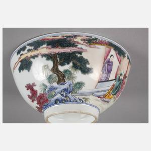 Große Schale Famille Rose