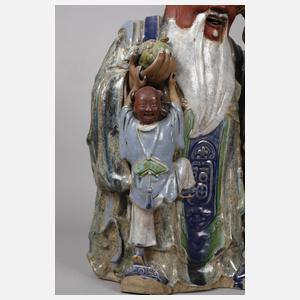 Keramikfigur Glücksgott Shou