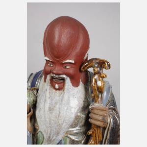 Keramikfigur Glücksgott Shou